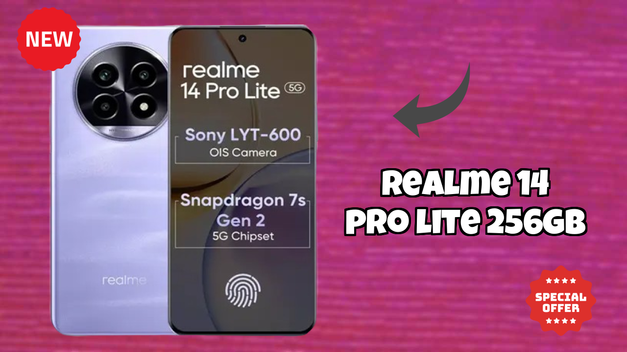 Realme 14 Pro Lite 256GB Display Size: 6.7 Inches (17.02 Cm) Screen Quality
